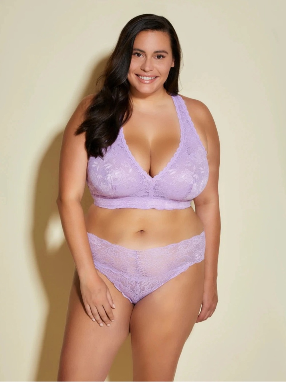CosaBella Never Say Never Ultra Curvy Racie Racerback Bralette Icy Violet